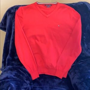 Red Tommy Hilfiger sweater